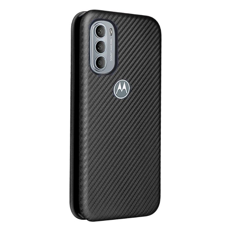 Lederhüllen Für Motorola Moto G31 / Moto G41 Kohlefaser-kunstleder