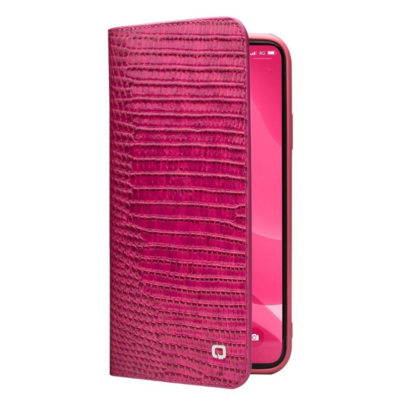 Flip Case Für iPhone 12 Pro Max Echtleder Mit Krokodileffekt