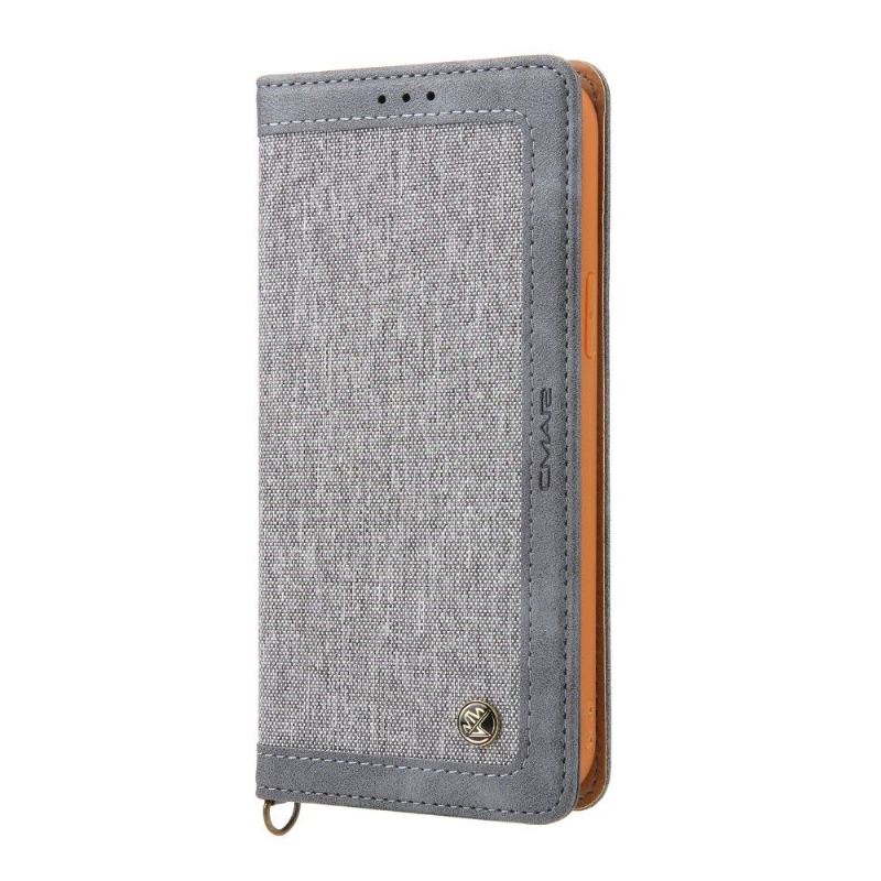 Flip Case Für iPhone 12 Pro Max Leinwand Aus Kunstleder