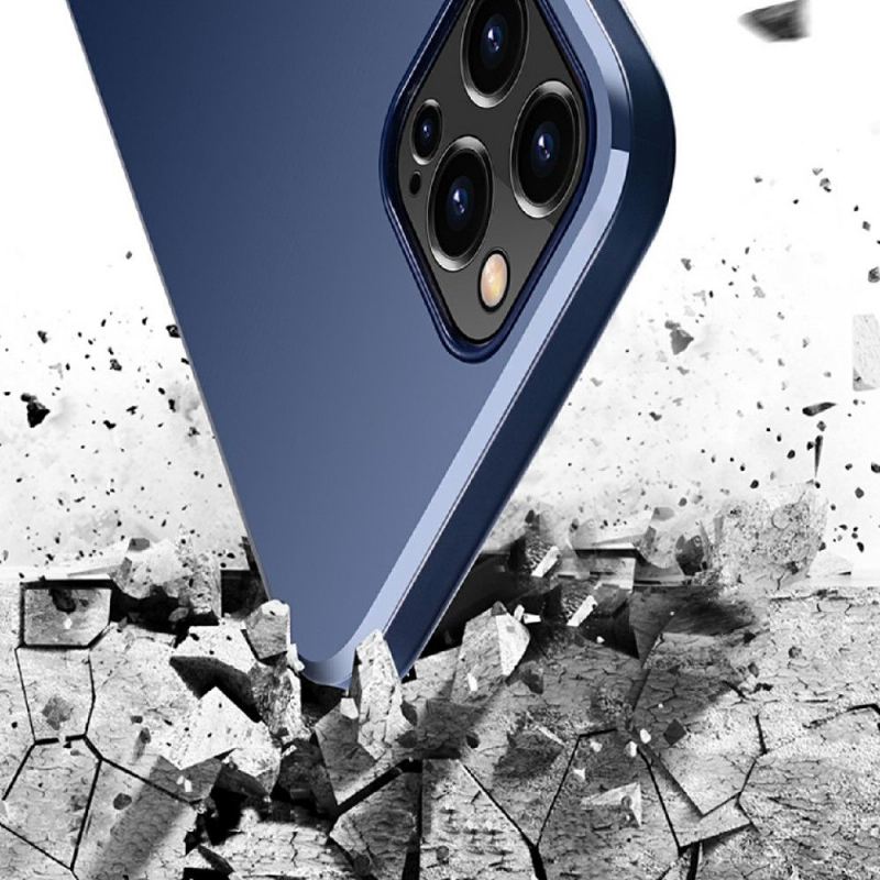 Handyhülle Für iPhone 12 Pro Max Magnetic Simplism - Marineblau