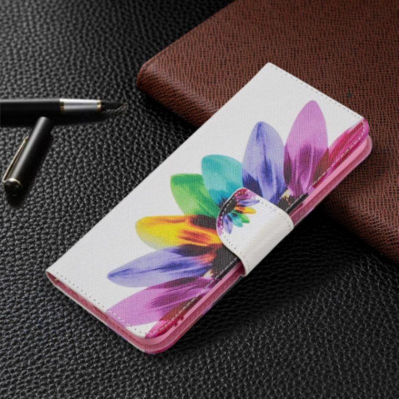 Lederhüllen Für Oppo A54 5G / A74 5G Aquarellblume