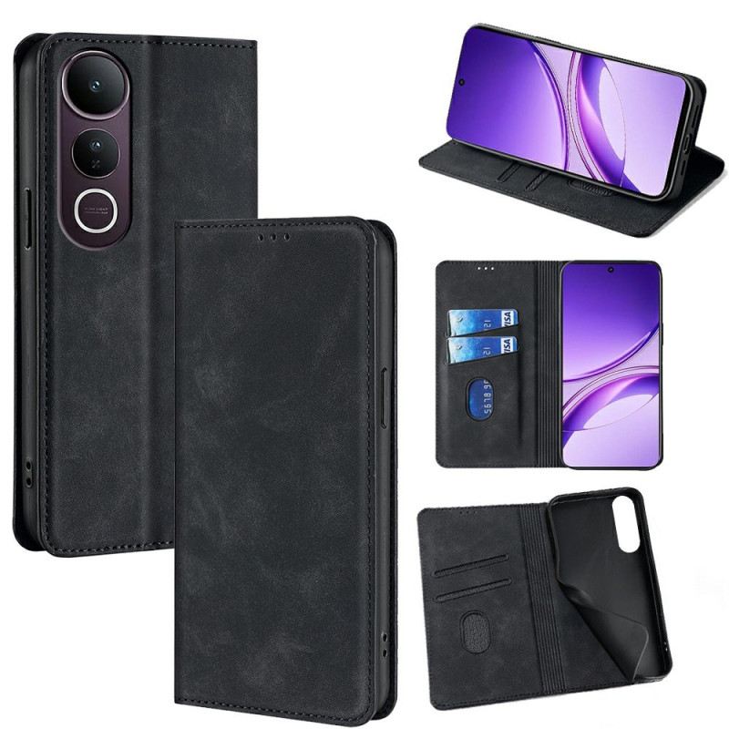 Flip Case Für Vivo V50 Lite 5g Wildlederoptik