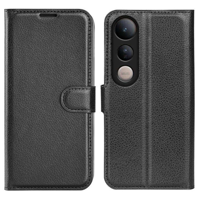 Lederhüllen Für Vivo V50 Lite 5g Kunstleder In Litschi-optik