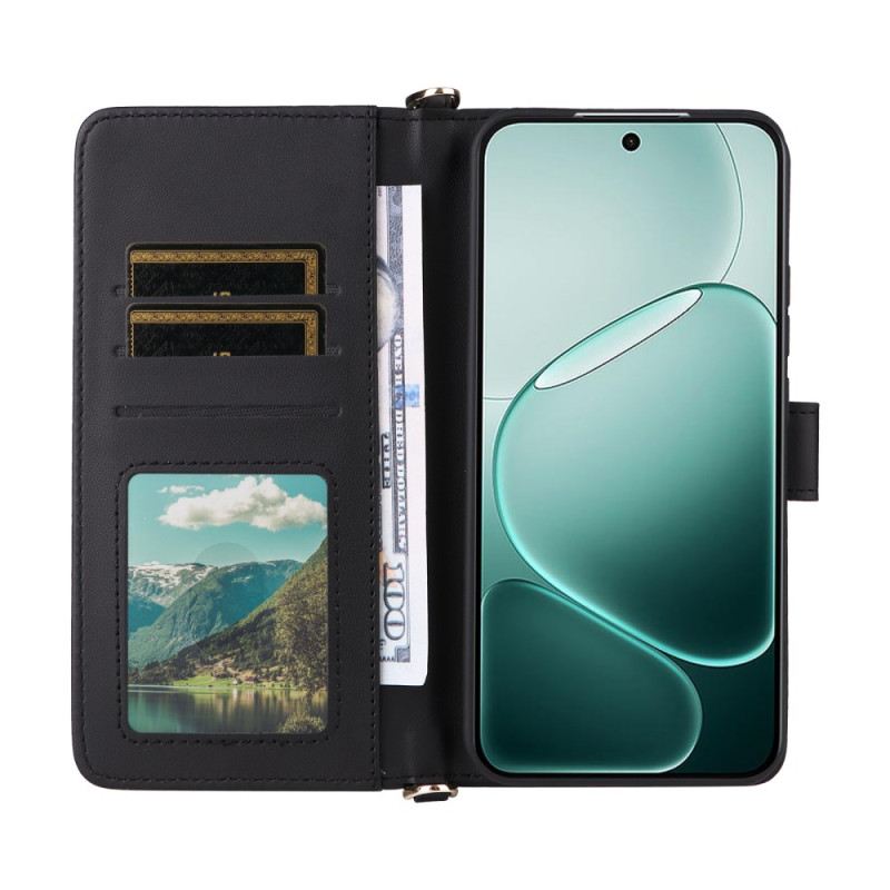 Lederhüllen Vivo V50 Lite 5g Handyhülle Gesteppt Mit Schultergurt Und Trageband