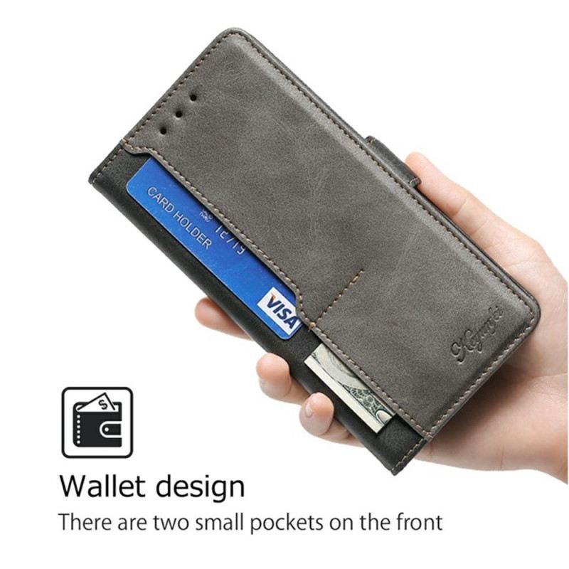 Lederhüllen Vivo V50 Lite 5g Handyhülle Zweifarbig