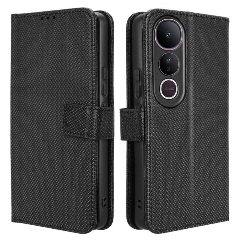 Lederhüllen Vivo V50 Lite 5g Rautenstruktur