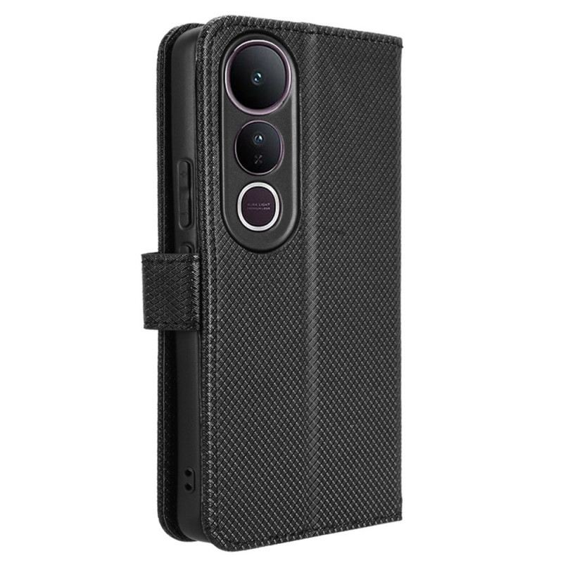 Lederhüllen Vivo V50 Lite 5g Rautenstruktur