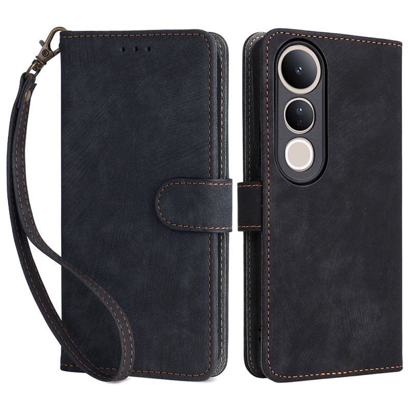 Lederhüllen Vivo V50 Lite 5g Rfid-schutz Mit Trageschlaufe