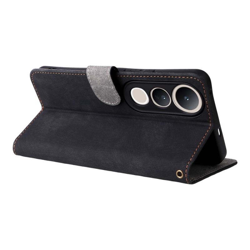 Lederhüllen Vivo V50 Lite 5g Rfid-schutz Mit Trageschlaufe