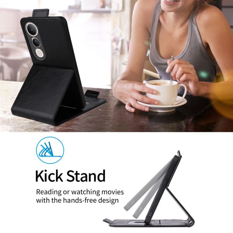 Lederhüllen Vivo V50 Lite 5g Vertikales Klappendesign