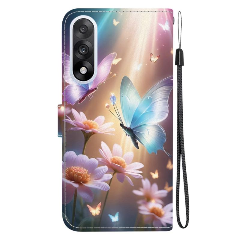 Case Für Oneplus Nord 5 Schmetterling Mit Blütenmuster