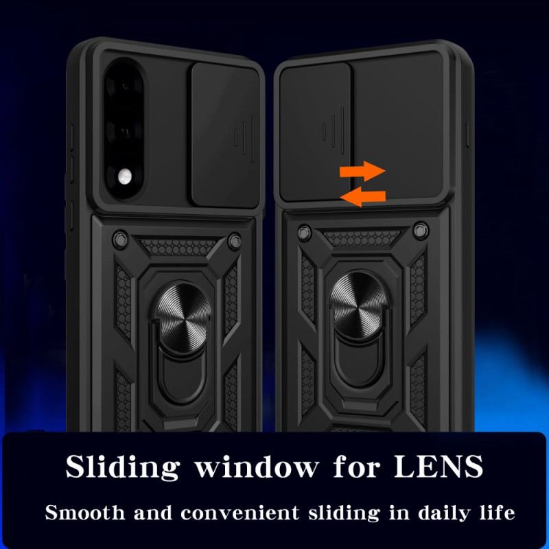 Hülle Oneplus Nord 5 Schiebebare Kameraabdeckung Und Ständer