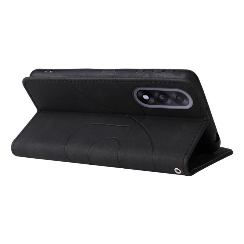 Lederhüllen Für Oneplus Nord 5 Wellenmuster