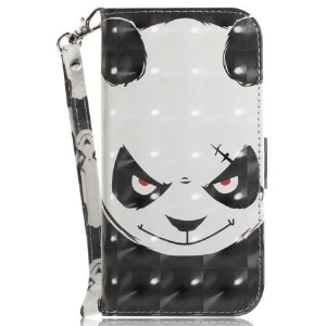 Lederhüllen Für Oneplus Nord 5 Wütender Riemchen-panda