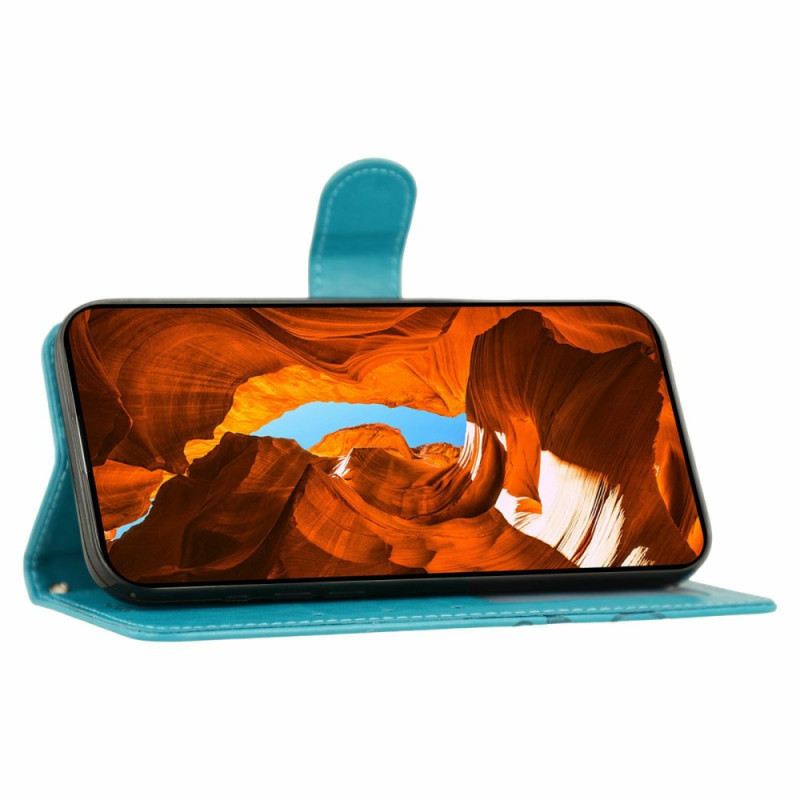 Lederhüllen Oneplus Nord 5 Blumenmuster