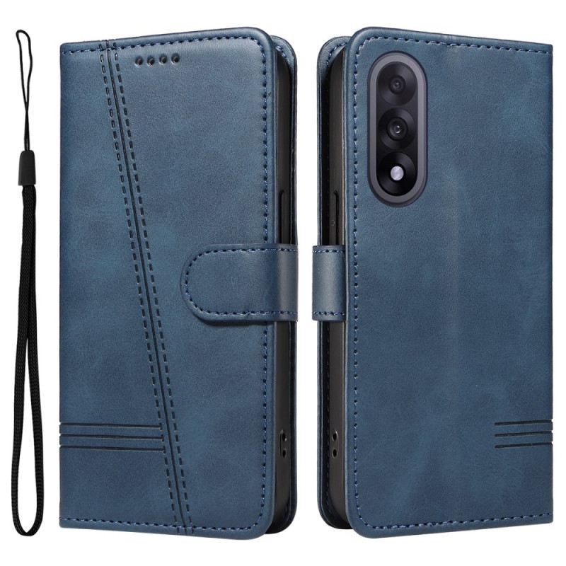 Lederhüllen Oneplus Nord 5 Geometrische Linien