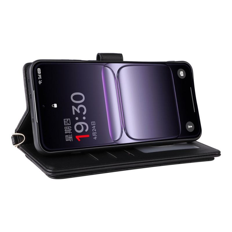 Lederhüllen Oneplus Nord 5 Gesteppt Mit Schultergurt Riemen