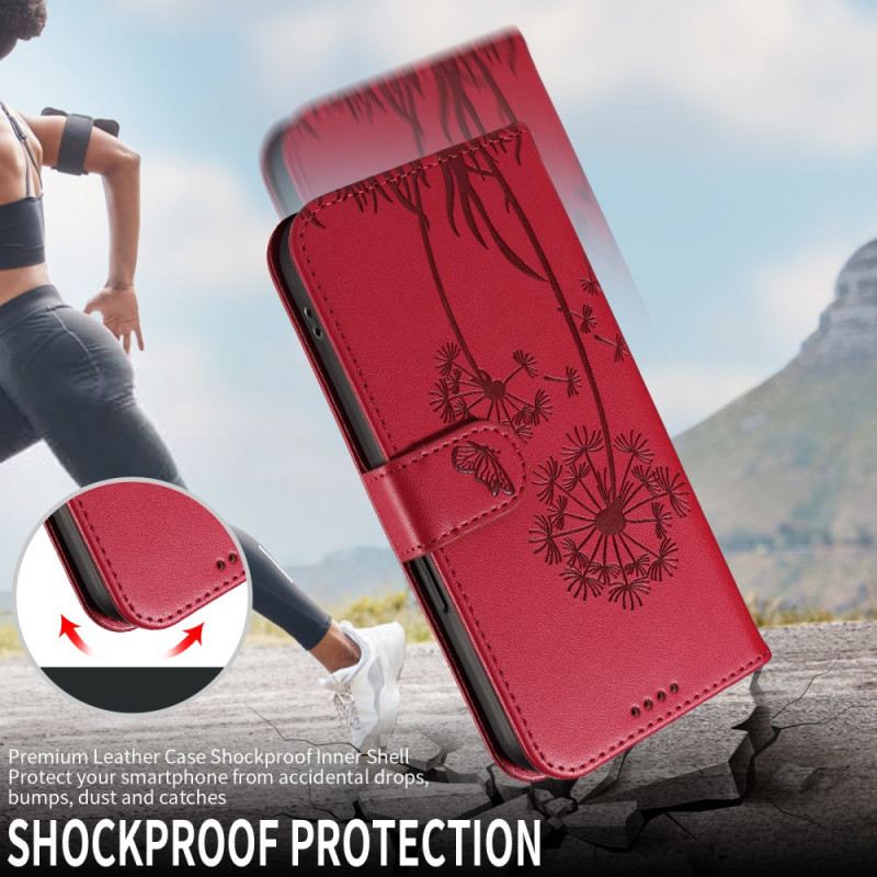 Lederhüllen Oneplus Nord 5 Handyhülle Löwenzahn Mit Riemen