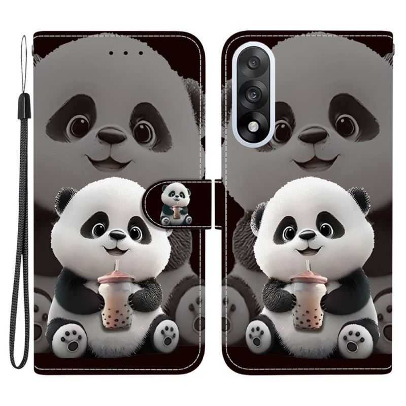 Lederhüllen Oneplus Nord 5 Handyhülle Panda