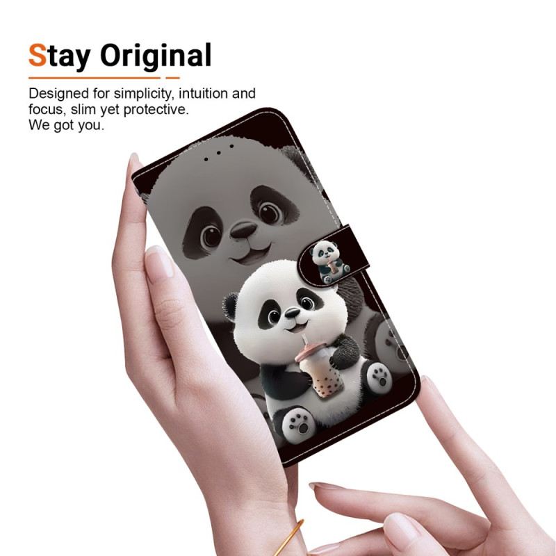 Lederhüllen Oneplus Nord 5 Handyhülle Panda