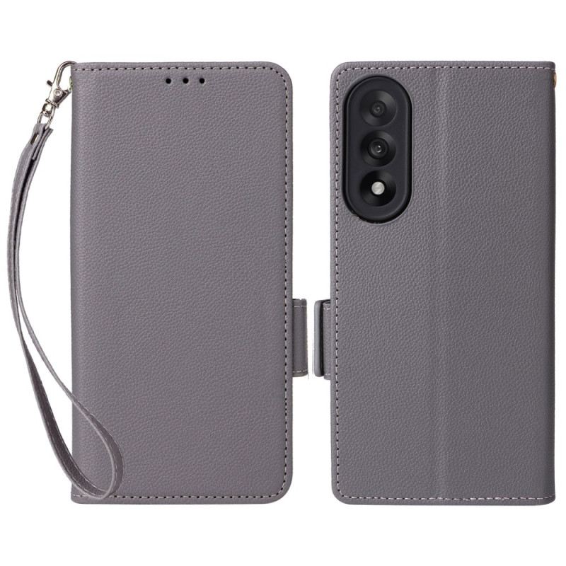 Lederhüllen Oneplus Nord 5 Strukturiert Mit Riemen