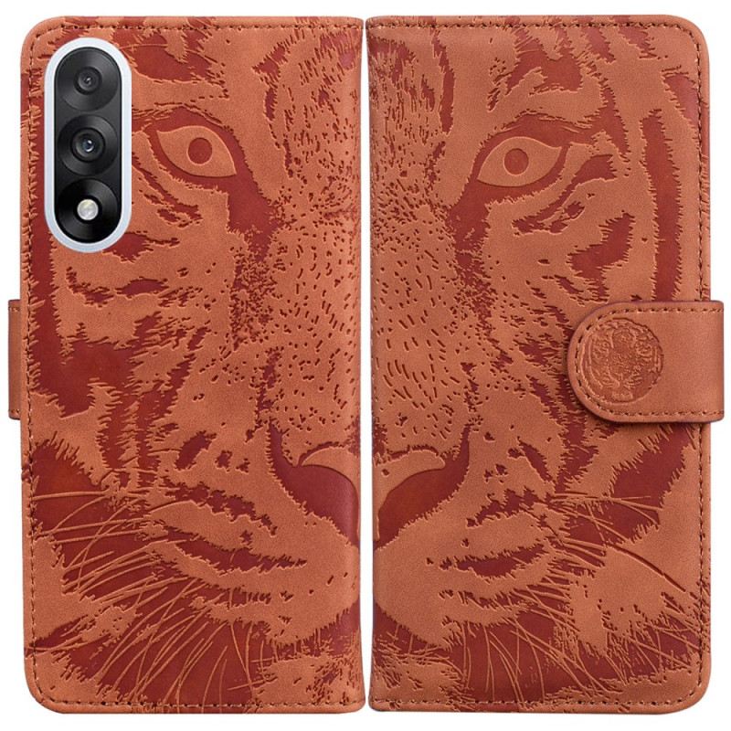 Lederhüllen Oneplus Nord 5 Tigerprint