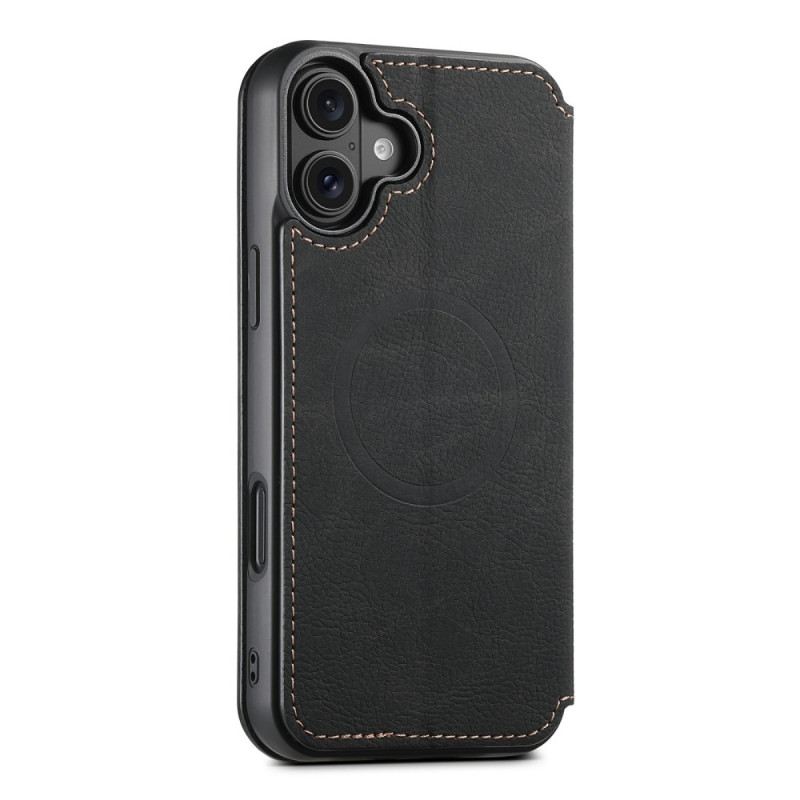 Flip Case Für iPhone 17 Magsafe-kompatibles Leder