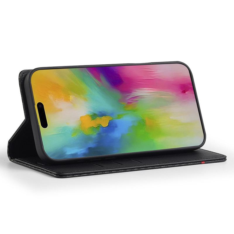 Flip Case iPhone 17 Handyhülle Carbonfaser Lc.imeeke