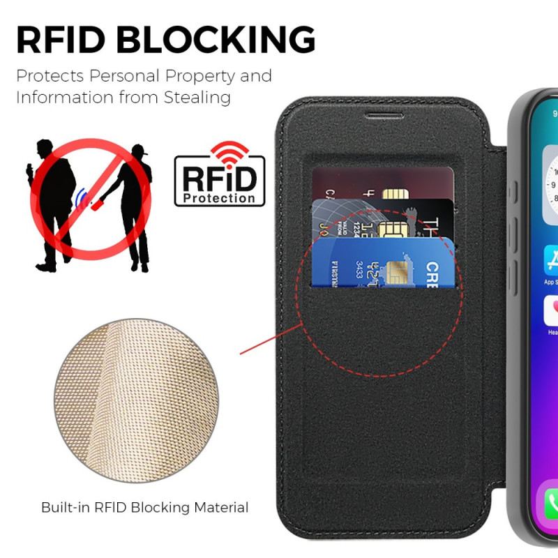 Flip Case iPhone 17 Magsafe-kompatibel Gesteppt