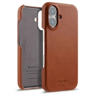Hülle Für iPhone 17 Magsafe-kompatibel Gewachstes Leder