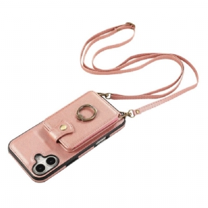 Hülle Für iPhone 17 Mehrfachkartenetui Mit Schultergurt