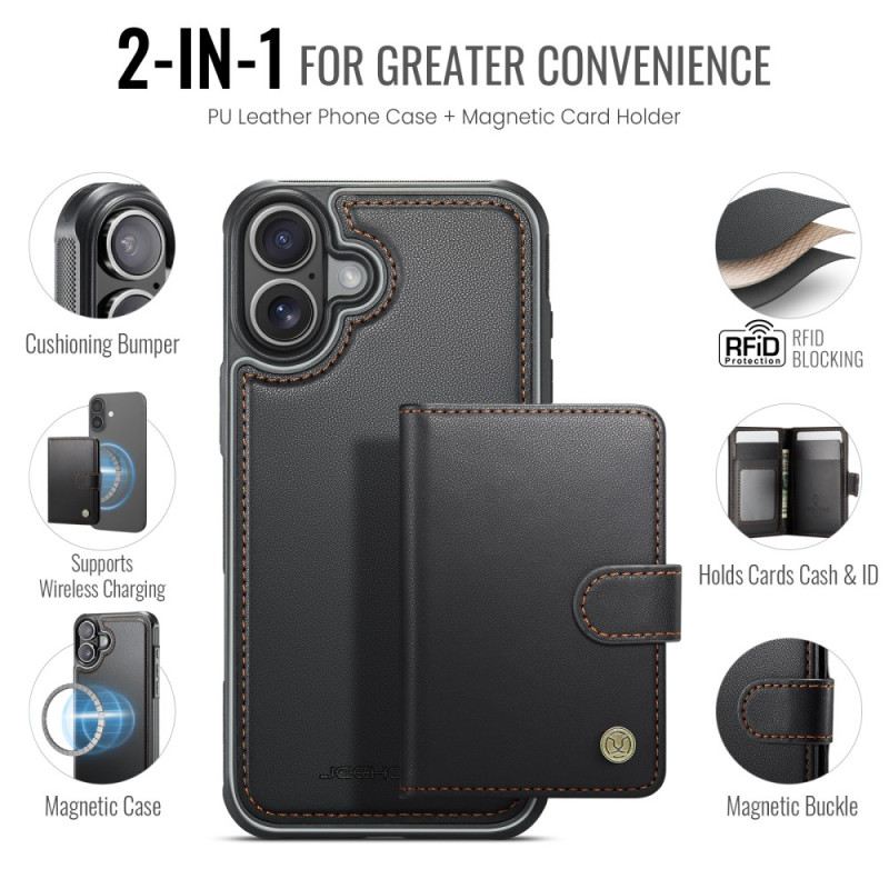 Hülle iPhone 17 Abnehmbarer Magsafe Rfid-kartenhalter