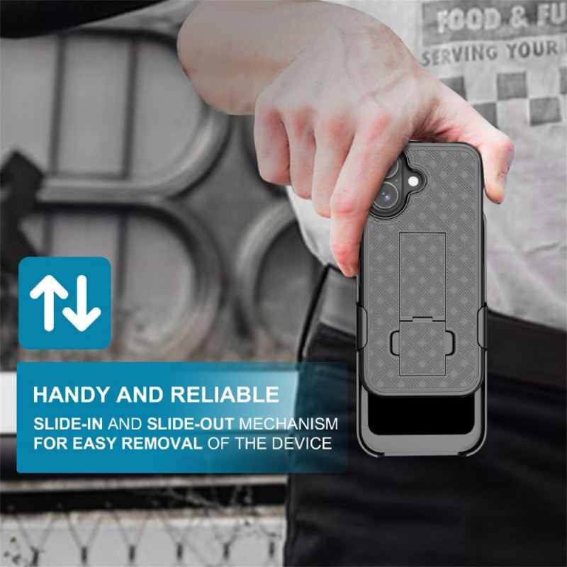 Hülle iPhone 17 Ausziehbar Mit Ständer Und Clip