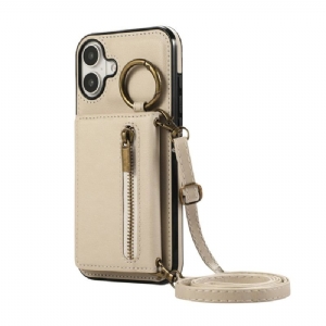 Hülle iPhone 17 Brieftasche Mit Reißverschluss