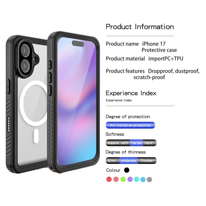 Hülle iPhone 17 Handyhülle Kompatibel Mit Magsafe Waterproof Fs/fm Serie Redpepper