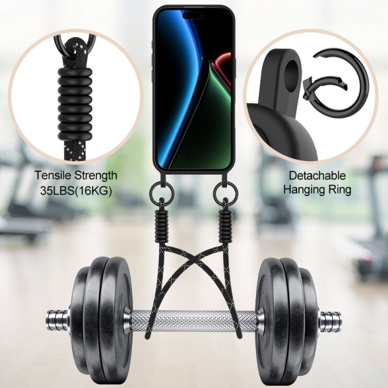 Hülle iPhone 17 Kartenhalter Mit Lanyard