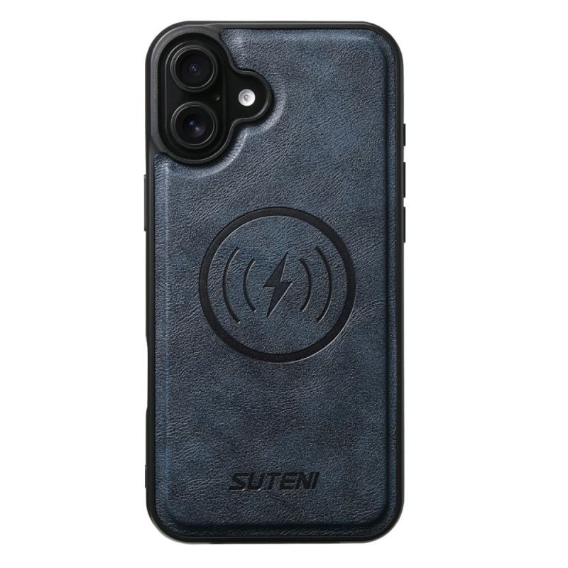 Lederhüllen iPhone 17 Handyhülle Magsafe Zweifarbiges Strukturiertes Leder