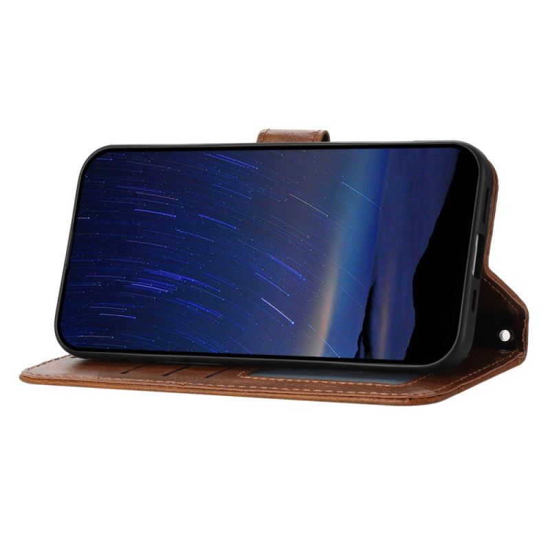 Lederhüllen iPhone 17 Handyhülle Vintage-geldbörse