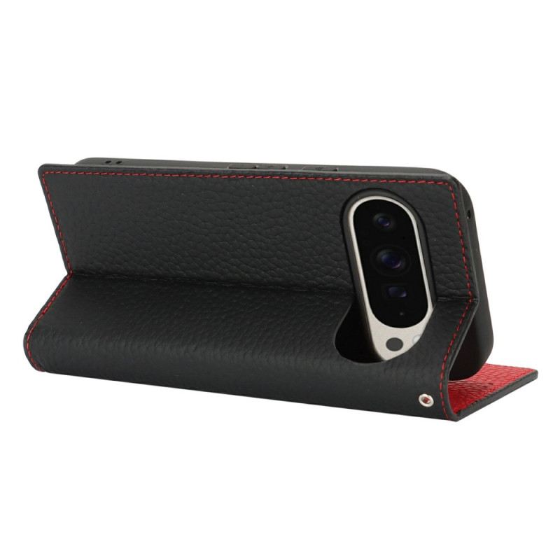 Flip Case Für Google Pixel 10 Pro Xl Leder Mit Riemen