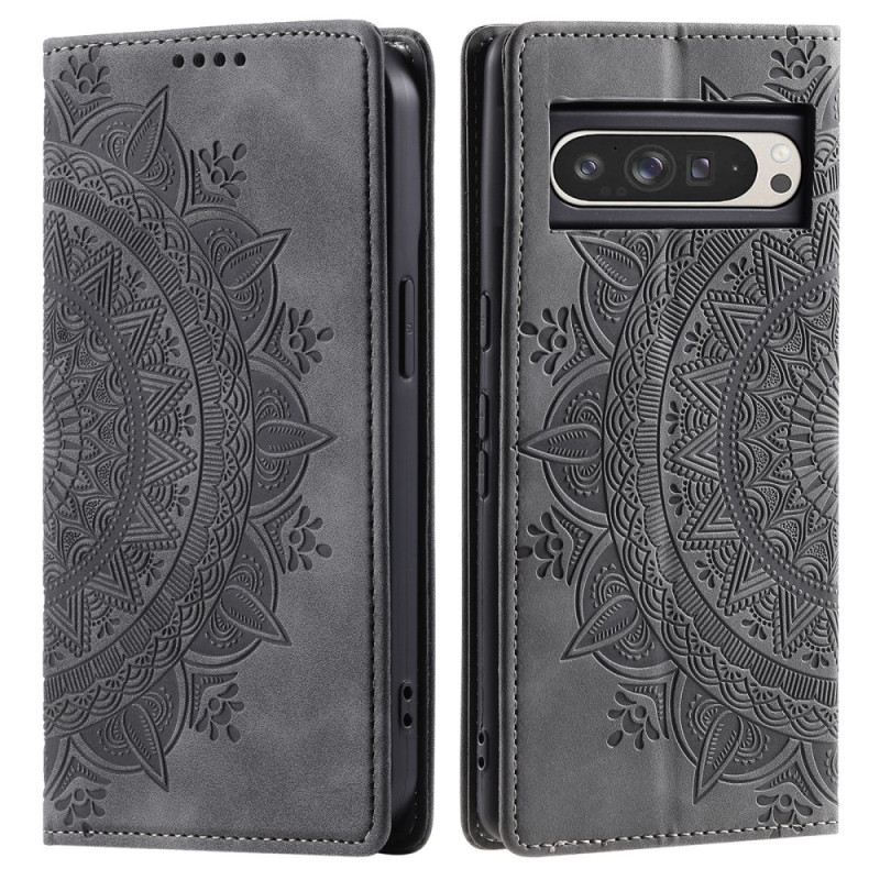 Flip Case Google Pixel 10 Pro Xl Handyhülle Mandala-wildlederoptik