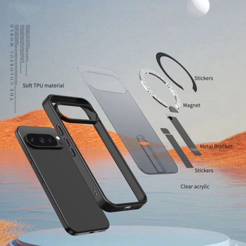 Hülle Für Google Pixel 10 Pro Xl Mattiert Magsafe-kompatibel Mit Halterung