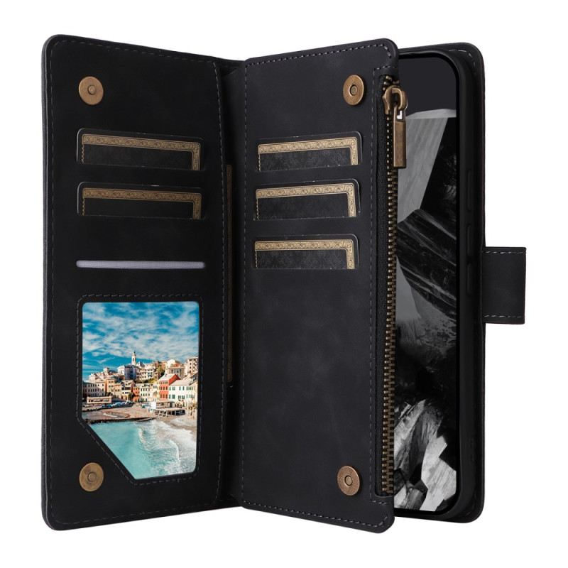 Lederhüllen Für Google Pixel 10 Pro Xl Premium-wildledergeldbörse