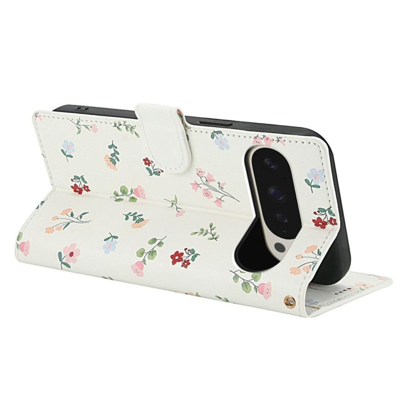 Lederhüllen Google Pixel 10 Pro Xl Blumenmuster