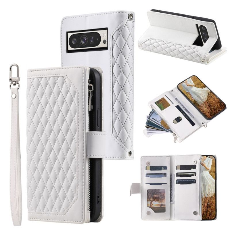 Lederhüllen Google Pixel 10 Pro Xl Gesteppte Geldbörse