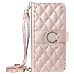 Lederhüllen Google Pixel 10 Pro Xl Handyhülle Gesteppt Und Mit Ring