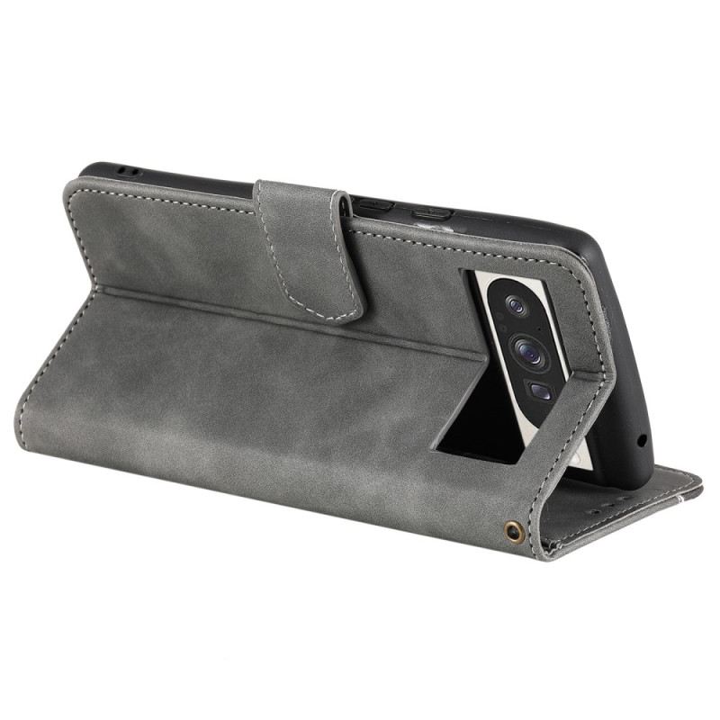 Lederhüllen Google Pixel 10 Pro Xl Handyhülle Zweifarbig Mit Riemen