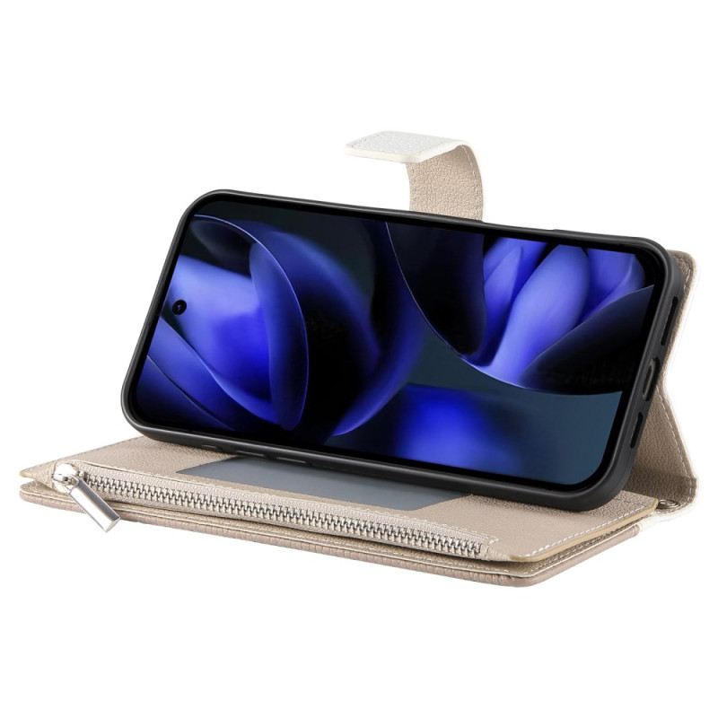 Lederhüllen Google Pixel 10 Pro Xl Handyhülle Zweifarbige Geldbörse