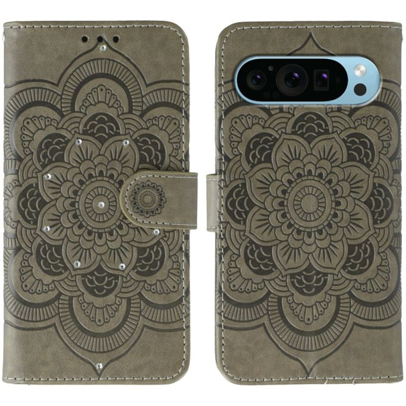 Lederhüllen Google Pixel 10 Pro Xl Strass-mandala