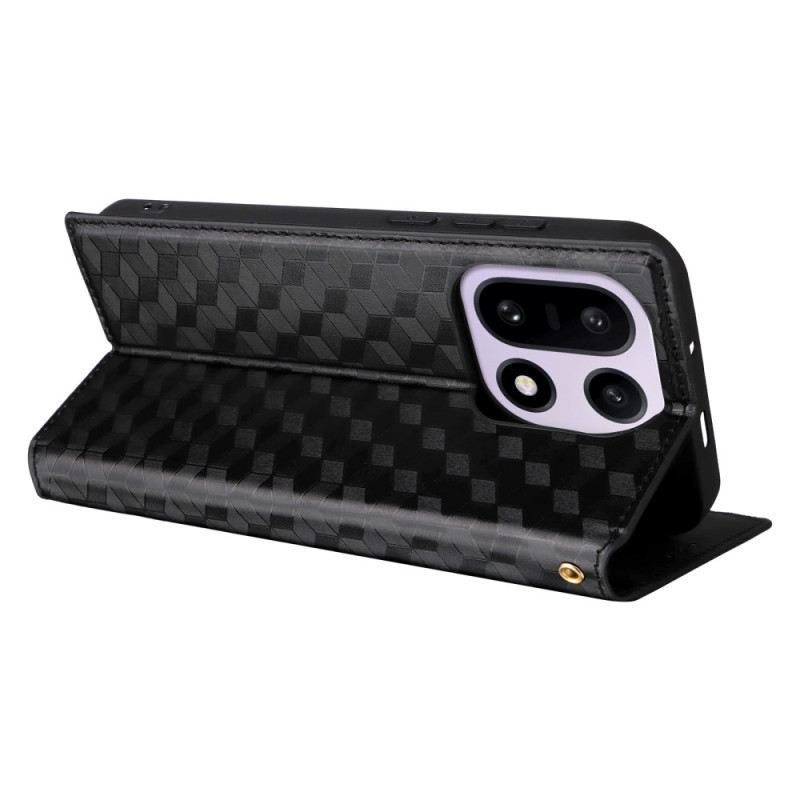 Flip Case Für Oneplus 15 Rautenmuster