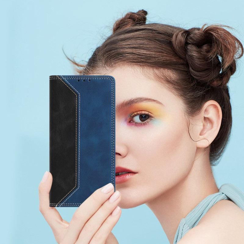 Flip Case Oneplus 15 Handyhülle Zweifarbiger Rfid-schutz